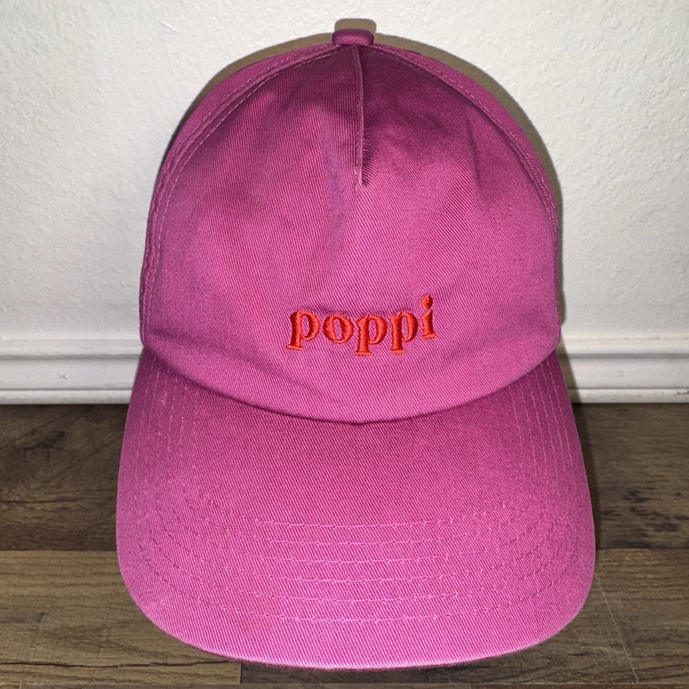 Poppi Hat Prebiotic Soda Pink Purple SnapBack